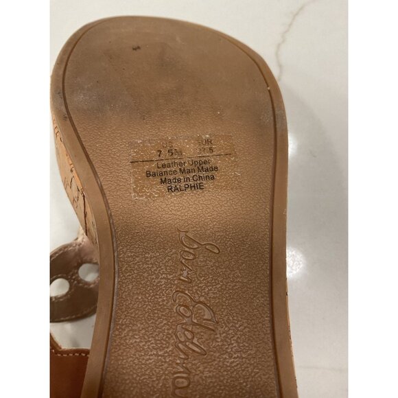 Sam Edelman Brown Cork Wedge Sandal Size 7.5 - Picture 7 of 7
